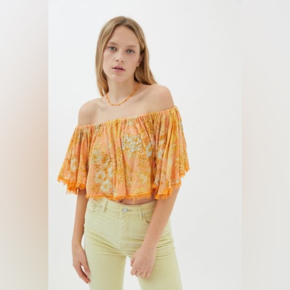 UO Rosa Off Shoulder Crop Top
